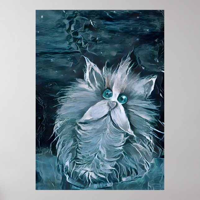 Póster Gato 1 - Mirándote (Frente)