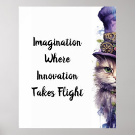 Póster Gato 5 Gatito de vacaciones púrpura avanzado