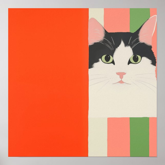Póster Gato Adorable (Frente)