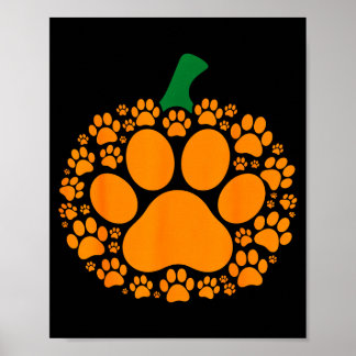 Póster Gato Amante de Perro con Huella de Pezuña de Calab
