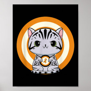 Póster Gato American Shorthair Anime Gatito Conciencia so
