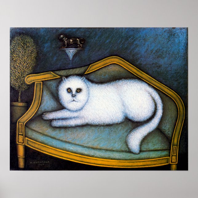 Póster Gato Angora, Morris Hirshfield (Frente)