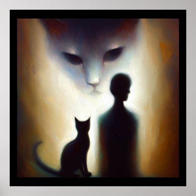 Póster Gato animal espiritual 2 (Frente)