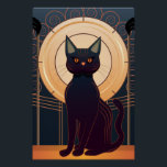 Póster Gato Art Deco<br><div class="desc">Un poster de gatos de diseño Art Déco.</div>