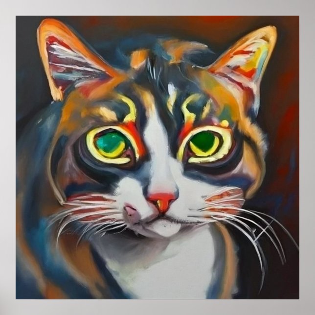 Póster Gato asiático (Frente)