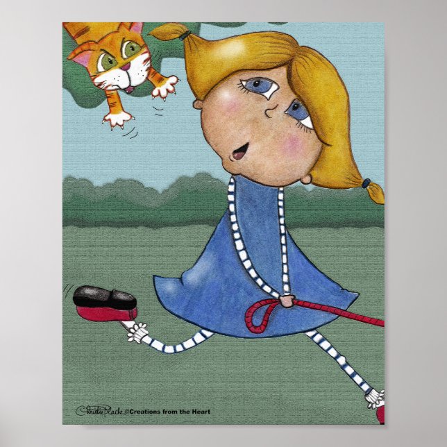 Póster Gato asustado (Frente)