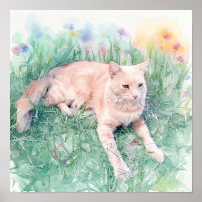 Póster Gato atigrado (Frente)