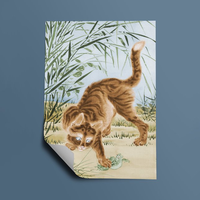 Póster Gato Atrapando Una Rana (Subido por el creador)
