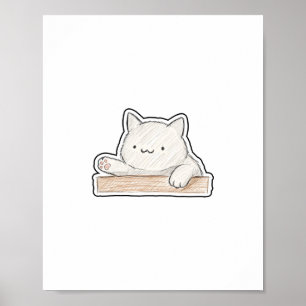 Póster Gato Batería