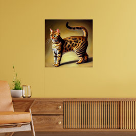 Póster Gato Bengal