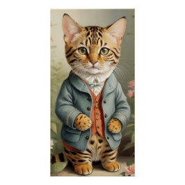 Póster Gato Bengal