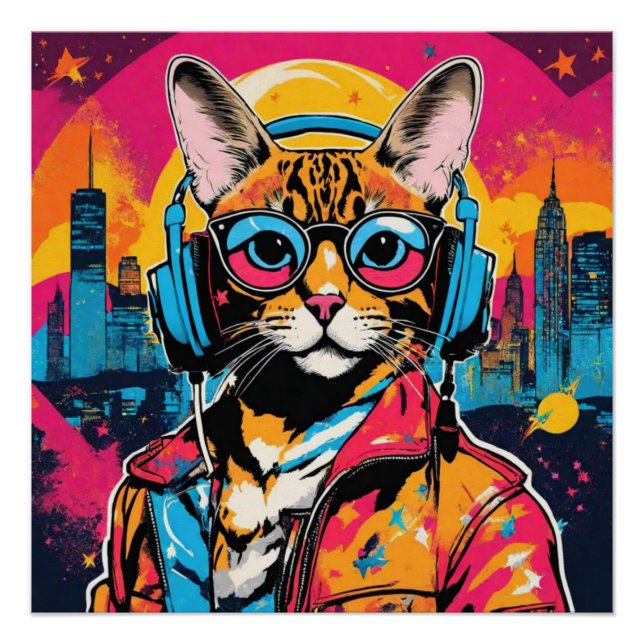 PÓSTER GATO BENGAL EN LA CASA 4 (Anverso)