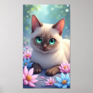 Póster Gato Bonito