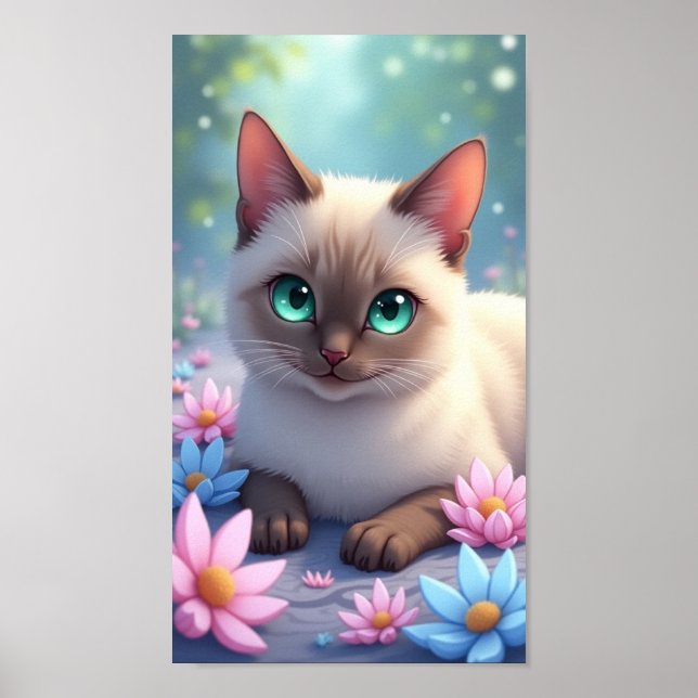 Póster Gato Bonito (Frente)