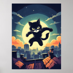 Póster Gato burglar anti-héroe