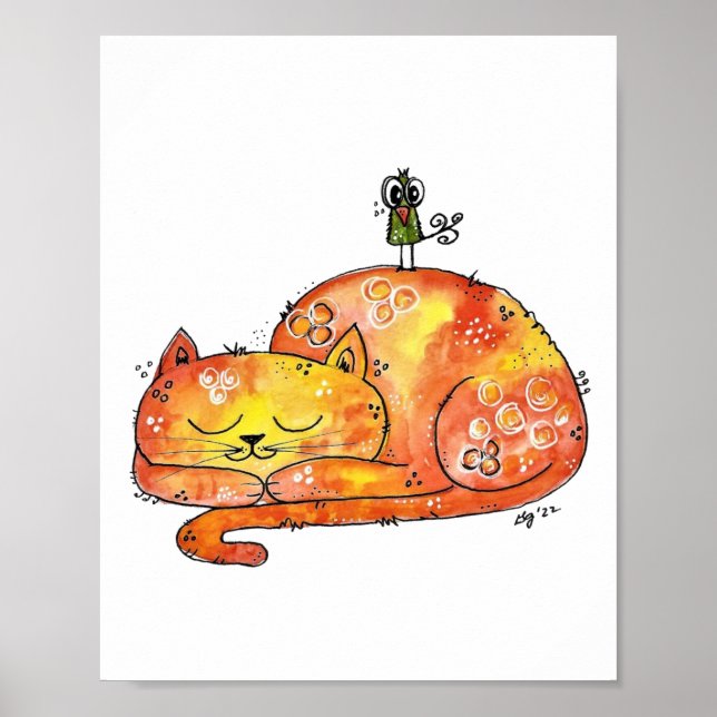 Póster Gato caprichoso (Frente)
