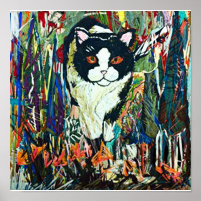 Póster Gato con título (Frente)