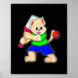 Póster Gato Cricket Cricket T Deportes 