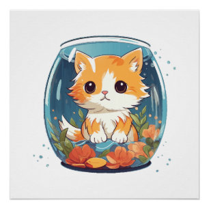 Póster Gato Culpable