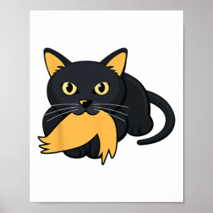 Póster Gato Damas Para Kamala Harris Donald Trump 2024 Sa