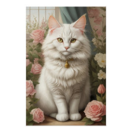 Póster Gato de angora turca