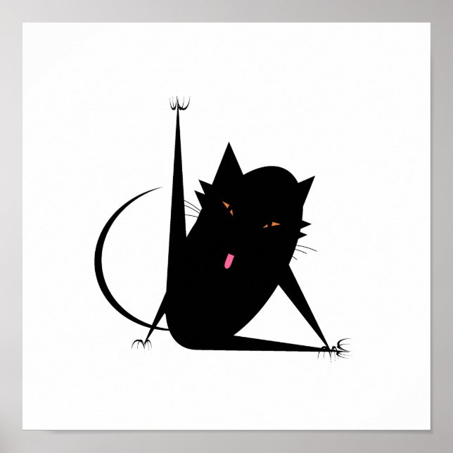Póster Gato de baño (Frente)
