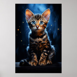 Póster Gato de Bengala