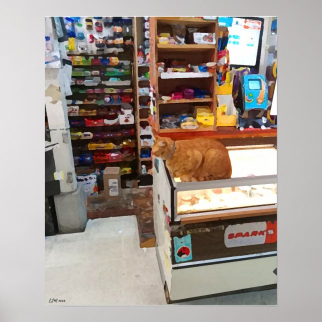 Póster Gato de Bodega (Frente)