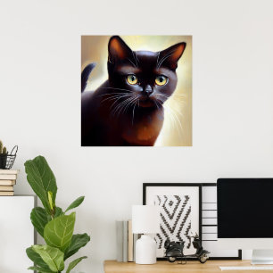 Póster Gato de Bombay