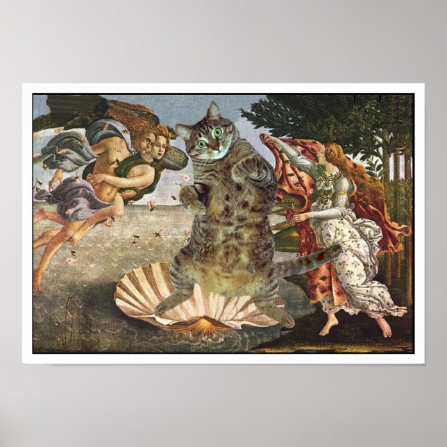 Póster Gato de Botticelli (Frente)