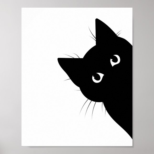 Póster Gato de cara negra (Frente)