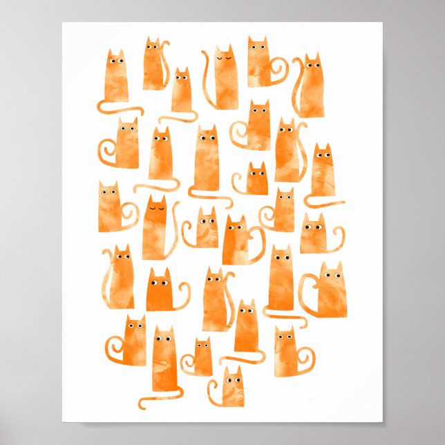 Póster Gato de corte (Frente)