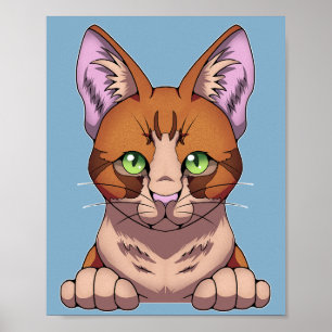 Póster Gato de corte