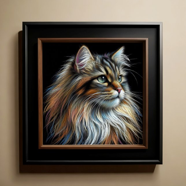Póster Gato de dibujo de Pastel duro (Subido por el creador)