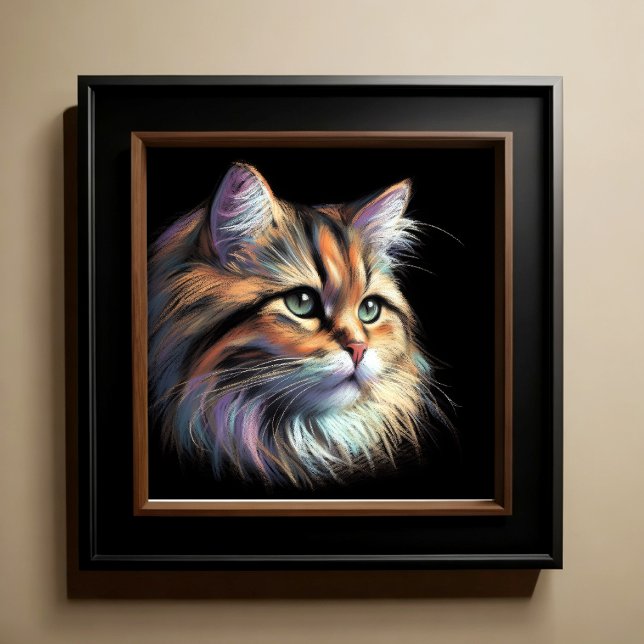 Póster Gato de dibujo de Pastel duro (Subido por el creador)