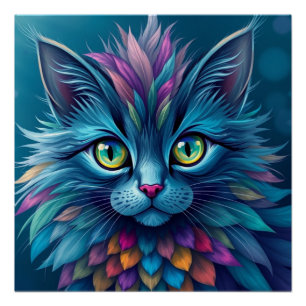 Póster Gato de fantasía