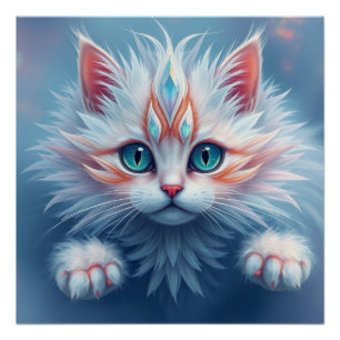 Póster Gato de fantasía