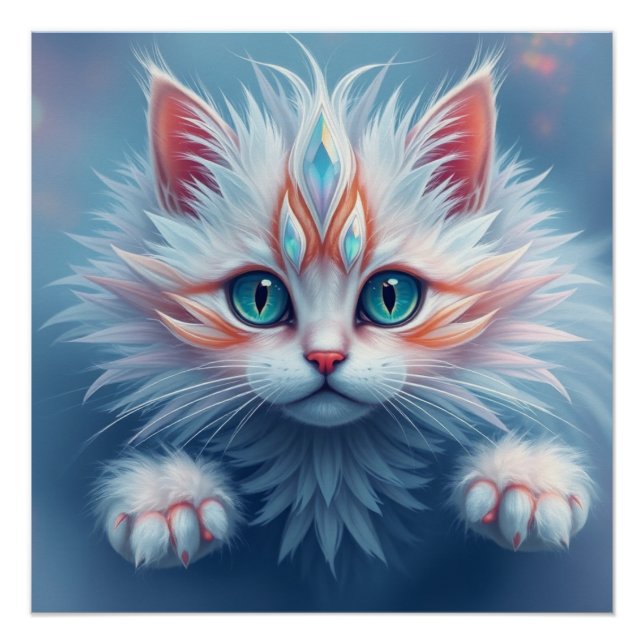 Póster Gato de fantasía (Anverso)