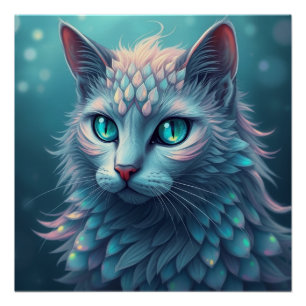 Póster Gato de fantasía