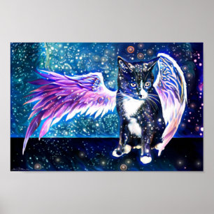 Póster Gato de galaxia