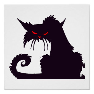 Póster Gato de Halloween