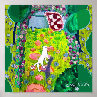 Póster Gato de jardín