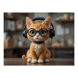 Póster Gato de jengibre juguetón