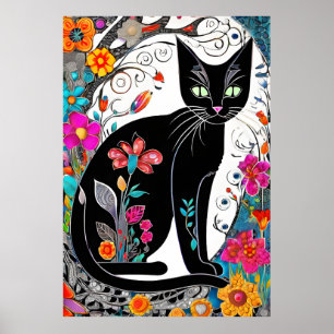 Póster Gato de joyas