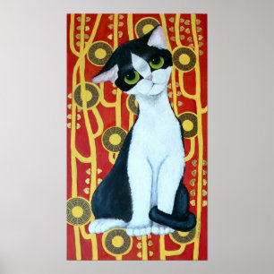 Póster Gato de Klimt
