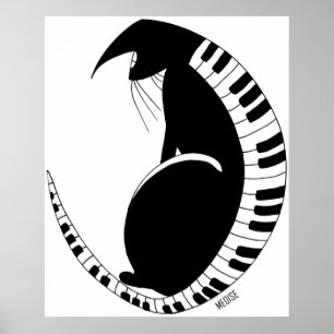 Póster Gato de la boogie