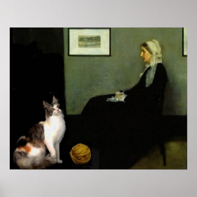 Póster Gato de la madre del silbador (Frente)