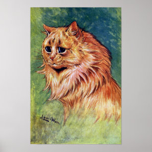 Póster Gato de Marmalade con ojos azules