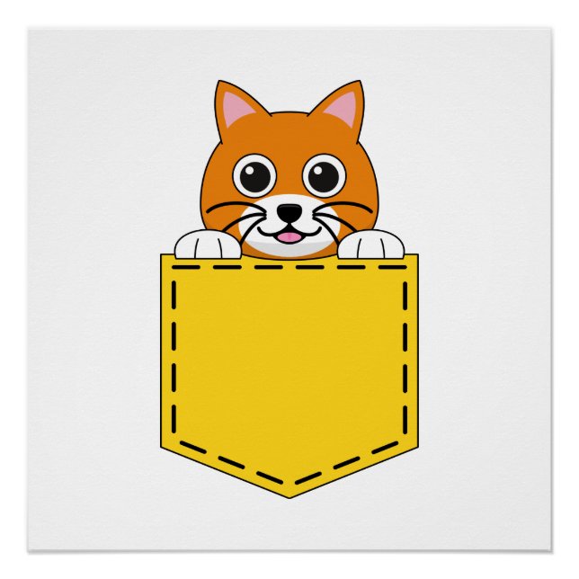 Póster Gato de Mascota de bolsillo (Anverso)