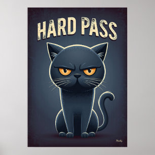 Póster Gato de Rechazo Total – Personaje de Dibujos Diver
